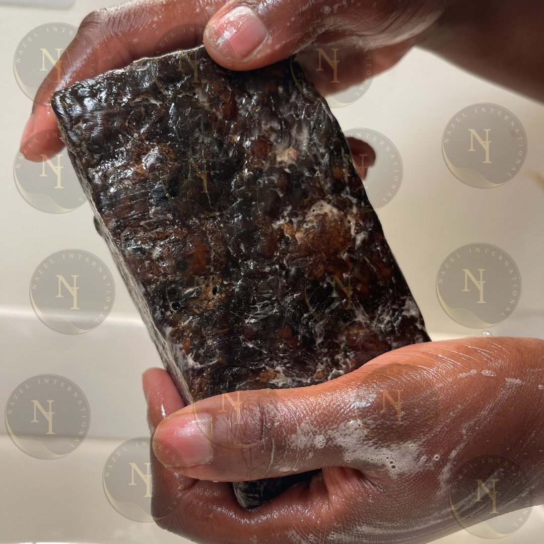 African Black Soap, Organic, 100% Pure, Unrefined, Natural Black Soap, Ghana Homemade Soap